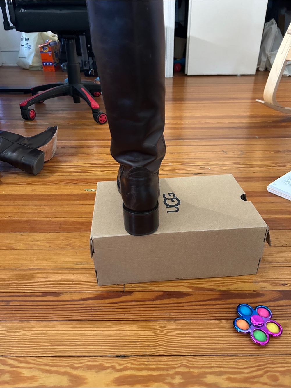 Frye 14L Campus tall boots - bourbon - Picture 2 of 7